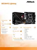 ASRock Płyta główna B650M PG LIGHTNING AM5 4DDR5 HDMI/DP mATX
