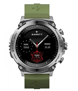 Garett Electronics Smartwatch Atom srebrny stalowy