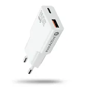 everActive Ładowarka sieciowa SUPER SLIM QC 3.0 30W 1XUSB 1XUSB-C biała SC-380Q