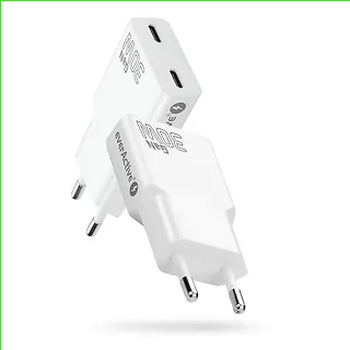 everActive Ładowarka sieciowa SUPER SLIM QC 4+ 30W 2XUSB-C biała SC-385Q
