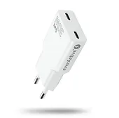everActive Ładowarka sieciowa SUPER SLIM QC 4+ 30W 2XUSB-C biała SC-385Q