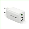 everActive Ładowarka sieciowa GAN QC 4+ 65W 1XUSB 2XUSB-C biała SC-655Q