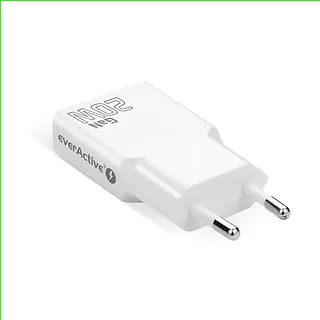 everActive Ładowarka sieciowa SUPER SLIM QC 3.0 20W 1XUSB 1XUSB-C biała SC-340Q