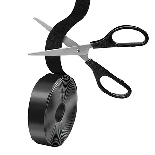 LogiLink Zestaw samoprzylepnych taśm kablowych,5m,czarny