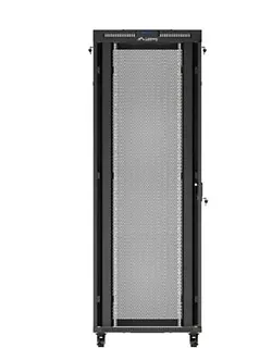 Lanberg Szafa instalacyjna rack stojąca 19 cali 47U 800x1200 czarna drzwi    perforowane LCD (flat pack) V2