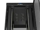 Lanberg Szafa instalacyjna rack stojąca 19 cali 47U 800x1200 czarna drzwi    perforowane LCD (flat pack) V2