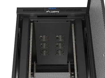 Lanberg Szafa instalacyjna rack stojąca 19 cali 47U 800x1200 czarna drzwi    perforowane LCD (flat pack) V2