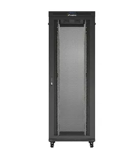 Lanberg Szafa instalacyjna rack stojąca 19 cali 47U 800x1200 czarna drzwi    perforowane LCD (flat pack) V2