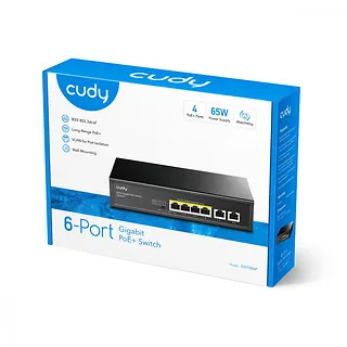Cudy Przełącznik GS1006P 6-Port Gigabit PoE+ Switch 65W