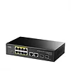 Cudy Przełącznik GS1010P 8-Port Gigabit PoE+ Switch with 2 Gigabit Uplink   ports and 2 Gigabit SFP slot 120W