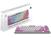 Klawiatura gamingowa bezprzewodowa MSI Forge GK600 TKL W Violet US