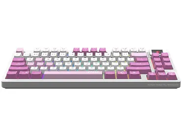 Klawiatura gamingowa bezprzewodowa MSI Forge GK600 TKL W Violet US