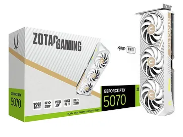 ZOTAC Karta graficzna GeForce RTX 5070 AMP 12GB GDDR7 192bit 3DP/HDMI biała