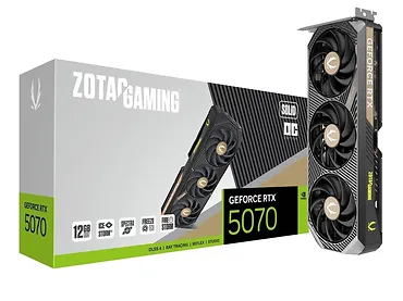 ZOTAC Karta graficzna GeForce RTX 5070 SOLID OC 12GB GDDR7 192bit 3DP/HDMI