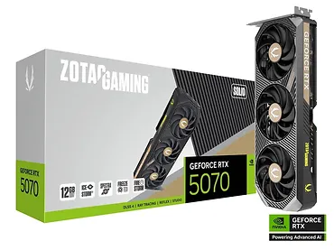 ZOTAC Karta graficzna GeForce RTX 5070 SOLID 12GB GDDR7 192bit 3DP/HDMI