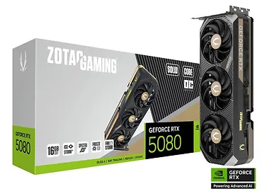 ZOTAC Karta graficzna GeForce RTX 5080 SOLID CORE OC 16GB GDDR7 256bit 3DP/HDMI