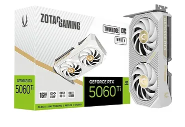 ZOTAC Karta graficzna GeForce RTX 5060 Ti 16GB TWIN EDGE OC GDDR7 128bit biała