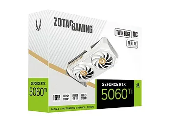 ZOTAC Karta graficzna GeForce RTX 5060 Ti 16GB TWIN EDGE OC GDDR7 128bit biała
