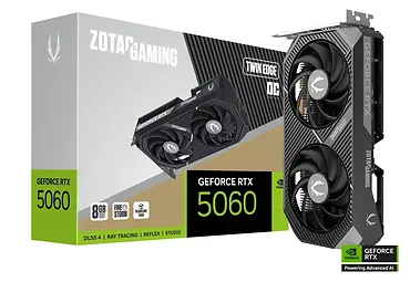 ZOTAC Karta graficzna GeForce RTX 5060 TWIN EDGE OC 8GB GDDR7 128bit 3DP/HDMI