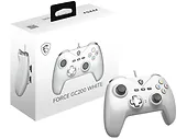 Gamepad kontroler przewodowy MSI Force GC200 biały, wiele platform USB 3.0