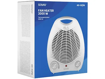 Termowentylator 2000 W biały SAVIO AD-02/W 