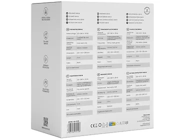 Termowentylator 2000 W, czarny SAVIO AD-02/B