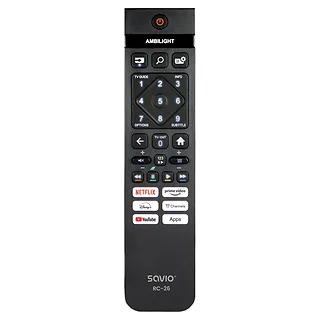 Savio Pilot uniwersalny/zamiennik do TV PHILIPS - SMART TV RC-26