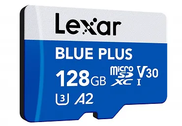 Lexar Karta pamięci microSD 128GB C10 A2 U3 V30 170MB/s Blue Plus