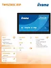 IIYAMA Monitor dotykowy 10 cali TW1023ASC-B3P 10P.DOT.IPS,ANDROID,WIFI, 4xUSB, RJ45, MIC, 24/7, iiSignage