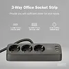 Digitus Listwa zasilająca biurkowa, 3 gniazda Schuko, 2x USB-A (2x 12W), 1x USB-C (30W) z zaciskiem na blat, kabel 1,5m, czarna