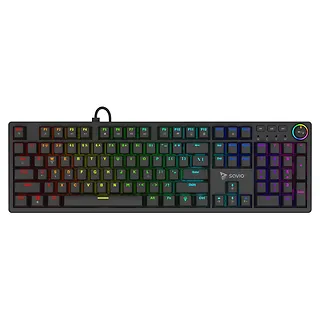 Klawiatura mechaniczna Savio Styx Outemu Brown RGB