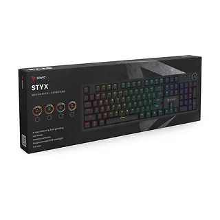 Klawiatura mechaniczna Savio Styx Outemu Brown RGB