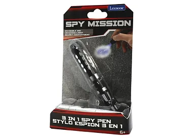 Lexibook Spy Mission Długopis z niewidzialnym tuszem i światłam szpiegowskim RPSPY02