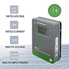 Qoltec Solarny regulator ładowania MPPT z czujnikiem temperatury 40A |  12V/24V | LCD | 2xUSB | Bluetooth | APP | GEL | LiFePO4