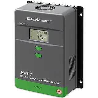 Qoltec Solarny regulator ładowania MPPT z czujnikiem temperatury 50A |  12V/24V | LCD | Bluetooth | APP | GEL | LiFePO4