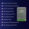 Qoltec Solarny regulator ładowania MPPT z czujnikiem temperatury 60A |  12V/24V | LCD | Bluetooth | APP | GEL | LiFePO4