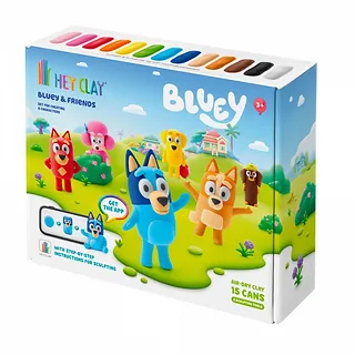 Tm Toys Masa plastyczna Hey Clay Bluey i Przyjaciele