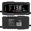 Qoltec Mikroprocesorowa ładowarka 12V 6A | Prostownik z funkcją naprawy do akumulatora AGM GEL LiFePO4 | LCD