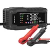 Qoltec Mikroprocesorowa ładowarka 12V 6A | Prostownik z funkcją naprawy do akumulatora AGM GEL LiFePO4 | LCD