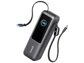 Powerbank Anker Zolo 25000mAh 165W PD z dwoma kablami USB-C Czarno-szary