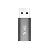 Trust Adapter Calyx USB-C do USB-A dwupak szary