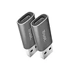 Trust Adapter Calyx USB-C do USB-A dwupak szary