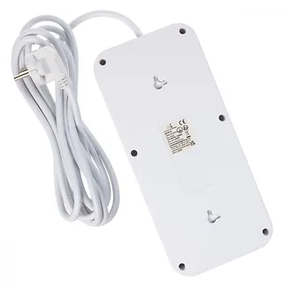 Maclean Listwa zasilająca MCE391 W 6 gniazd 4xUSB-A 1xUSB-C 110-240V AC 50/60Hz, 2.1A max 2500W, biała