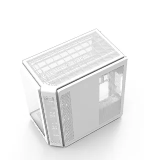 Zalman Obudowa P60 Mid-Tower 5x ARGB fans biała