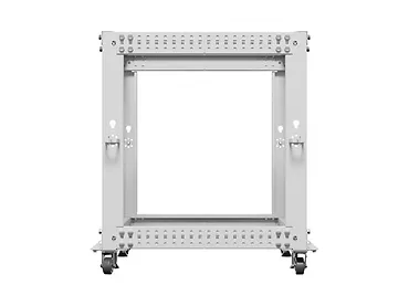 Lanberg Stojak Open rack 19 cali 12U 600x600-1100 regulowany szary