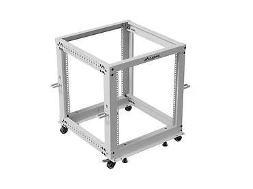 Lanberg Stojak Open rack 19 cali 12U 600x600-1100 regulowany szary