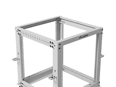 Lanberg Stojak Open rack 19 cali 12U 600x600-1100 regulowany szary
