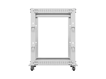 Lanberg Stojak Open rack 19 cali 15U 600x600-1100 regulowany szary