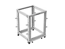 Lanberg Stojak Open rack 19 cali 15U 600x600-1100 regulowany szary