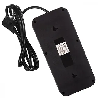 Maclean Listwa zasilająca MCE389 B 6 gniazd 4xUSB-A, 1xUSB-C 110-240V AC 50/60Hz, 2.1A max 2500W, czarna